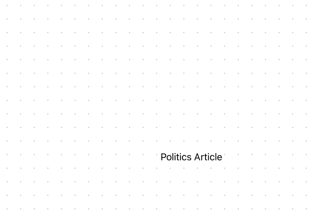 Example Politics Article